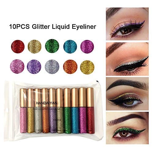 BEEXY 3 Colors Dimond Glitter Liquid Eyeshadow Set, Long Lasting Waterproof Starry Sequins Shadow Shiny and Pigmented Sparkling & Shimmer Eyes makeup