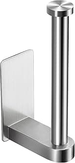 YIGII Self Adhesive Toilet Paper Holder - Bathroom Toilet Paper Holder Stand no Drilling Stainless Steel Brushed