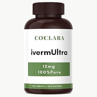 Lab IVERMULTRA 12 mg, 100 Tablets, High-Purity Tested Ingredient, 99% Purity, Gut Health Detox Supplement, Intestinal Cleanse for Humans, (50-Day Supply)