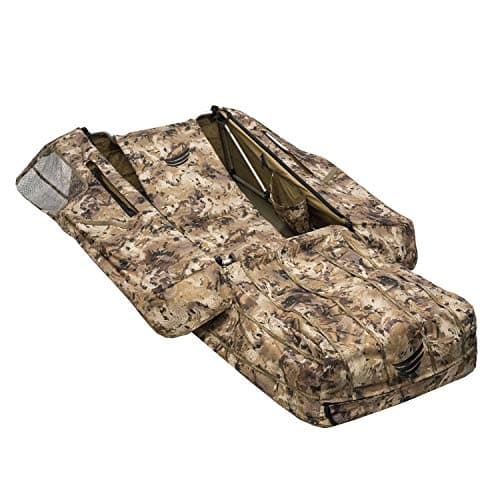 Tanglefree Flight Series Layout Blind - 84" Long 37" Wide 17" Tall -19 lbs - 600D Polyester Material - Optifade Marsh. Great Cover for Waterfowl Hunters, Excellent Camouflage