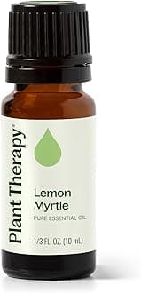Plant Therapy Lemon Myrtle Essential Oil 10 mL (1/3 oz) 100% Pure, Undiluted, Aromatherapy for Immune Support, Deodorizing, and Mood Boosting