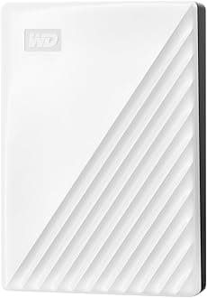 6TB My Passport portable external storage, external hard drive, USB 3.0, portable HDD with software for device management, backup and password protection, works with PC, Xbox &Playstation, White