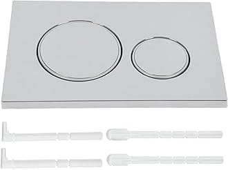 Flush Plate,Dual Flush Toilet Flush System with Flush Lever Fits for Geberit Sigma 20 UP300 & 320 Series Toilet Tlush System Replacement (Silver)
