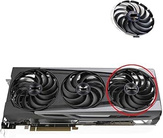 Graphics Card 87MM 95MM Compatible with RX 6700 6800 6900 XT Graphics Card Cooling Fan FDC10H12D9-C FDC10U12D9-C(C Fan)