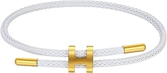 Bracelets for Women Adjustable Charm Bracelet, 18k Gold-plated Buckle Design Titanium Steel Wire Rope Women's Gift Jewelry