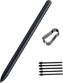 Marker Pen for Remarkable 2 Tablet Notebook, Stylus Marker Pen Replacement with Eraser Function, 4096 Pressure Levels, Remarkable 2 Digital Stylus Pen + 5 Tips/Nibs (Black)