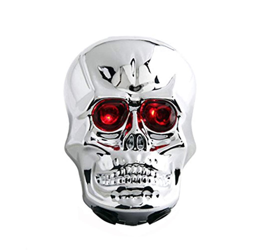 Youshe Waterproof Skull Laser Tail Light, 2 LED Lamp bead 6 Flash Modes Bike Bicycle Safety Back Rear Light, Novel Style Great for Cycling Trip – Powered by Battery (Not Included)