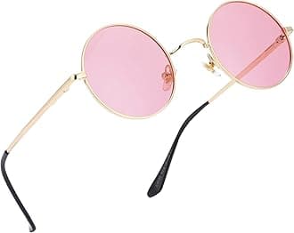 Retro Small Round Polarized Sunglasses for Men Women Circle Hippie Style Sun Glasses