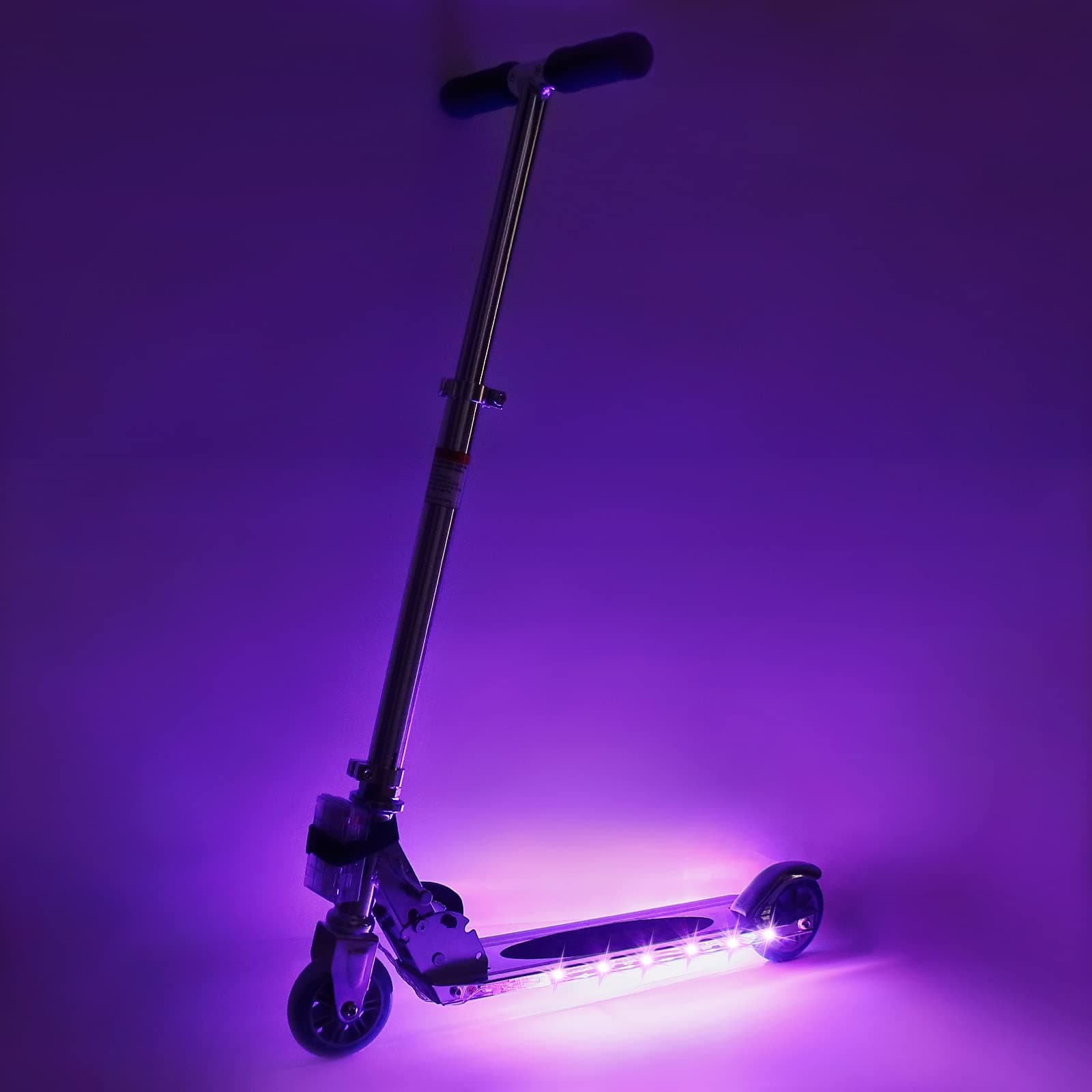 Waybelive LED Scooter Lights, Remote Control Skateboard Light, 16 Color Change by Yourself, Waterproof, Shockproof, Super Bright to Display at Night. Good Gift for Kids