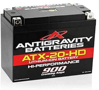 Antigravity Batteries® ATX20-HD Heavy Duty Lithium Ion Battery with Dual Polarity and Battery Management System (BMS) - 900 CCA 5.18 Pounds 30Ah - AG-ATX20-HD