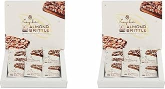LOYKA Almond Brittle Classic Choco Box - 7 Pcs | Premium Chocolate Gift Hamper | Choco & Nut Dryfruit Delicacy | Roasted California Almonds (40%), Dark Choco, Salted Caramel |Any-Time Snack, 238 Grams