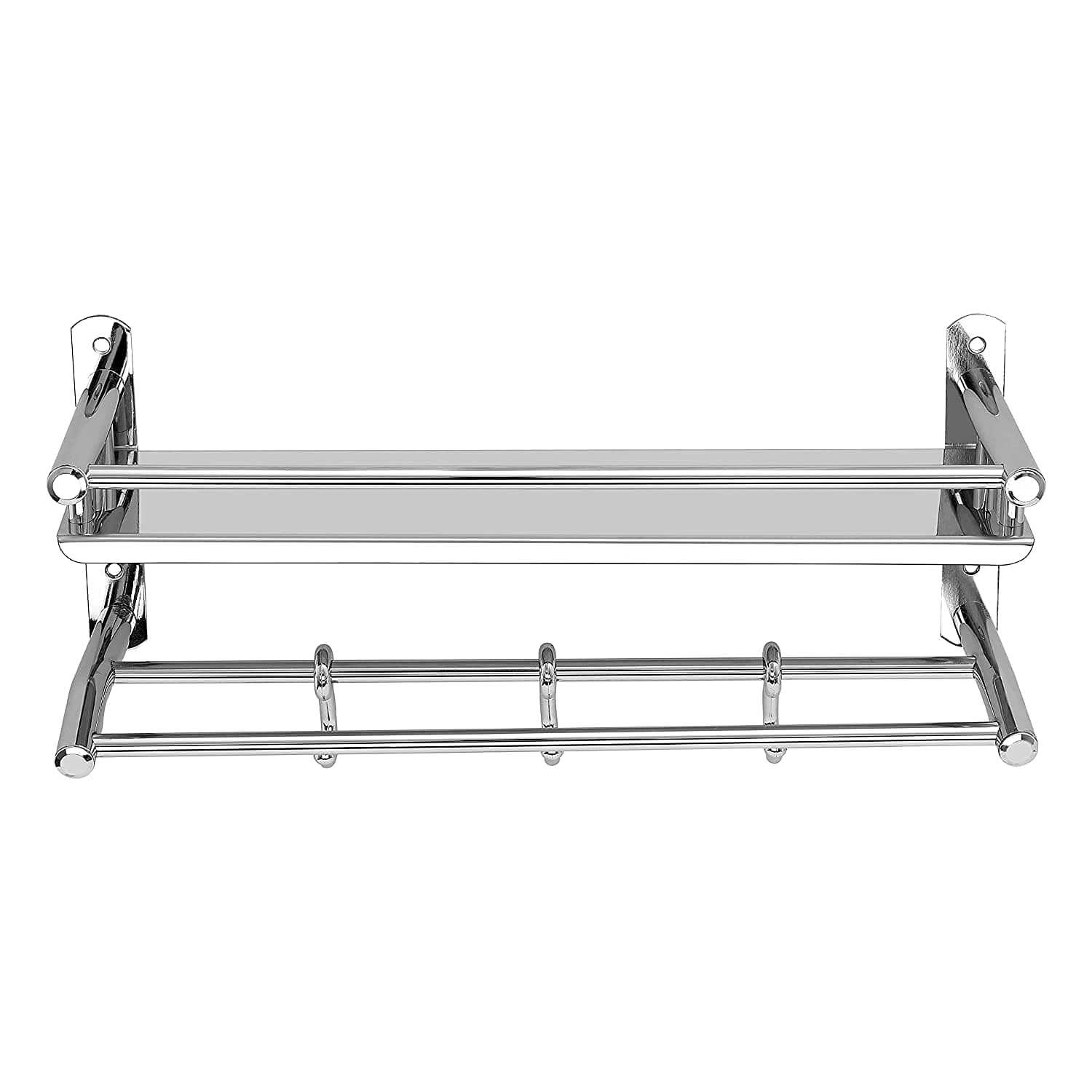 Quora- Single Self/Single Self with Towel Road/Self with Towel/Bathroom Accessories/Steel/Home use Size 42 cm x 12 cm x 22 cm