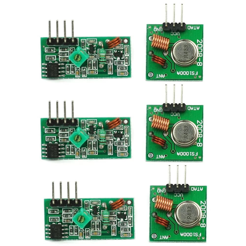 Aihasd Set of 433Mhz RF Wireless transmitter module and receiver kit For Arduino Raspberry Pi