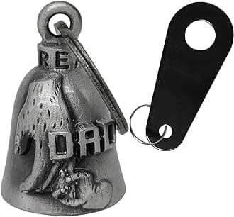 Dream Apparel Motorcycle Bell Guardian Angel Drive Away Gremlin, Biker Bell for Men Women Rider Riding, Good Luck Gift