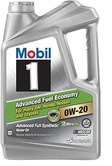 1 (120758) Synthetic Motor Oil 0W-20 (Advanced Fuel Economy), 5 Quart, Pack of 3