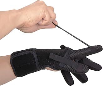 Neofect Finger Splint - Finger Training & Rehab Orthotics, Minimizes Spasticity, Stretch & Functional Grasp, Prevents Stiffness for Stroke, TBI, Increased Muscle Tone, Hemiplegia (Medium Left)