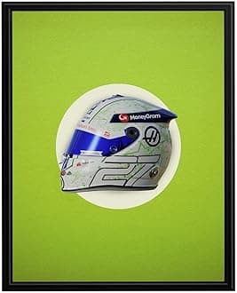 InkFlow Motorsport Helmet Poster - A Tribute to American Motorsport Excellence, Precision, and Speed - Perfect Wall Art for Racing Fans and Formula 1 Enthusiasts - 24x32 Unframed Wall Art