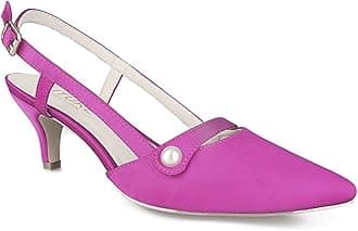 Greatonu Damen Pumps Slingback Spitzenschuhe mit Kitten Heel – Perfekt für Büro, Hochzeiten und Partys