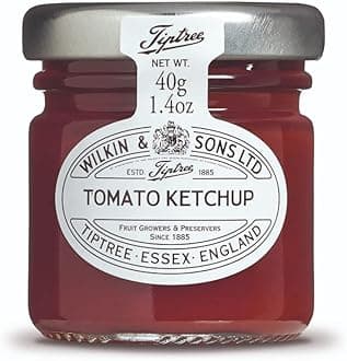 Wilkin & Sons Tiptree Tomato Ketchup, Large Case / 72 pack of 40g Mini Glass Jar Portion Pots
