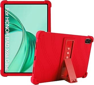 Case for Honor Pad X8a 11 Inch,XLTTONG PC Holder Tablet Silicone Case,Anti-drop for Honor Pad X8a 2024 (Red)