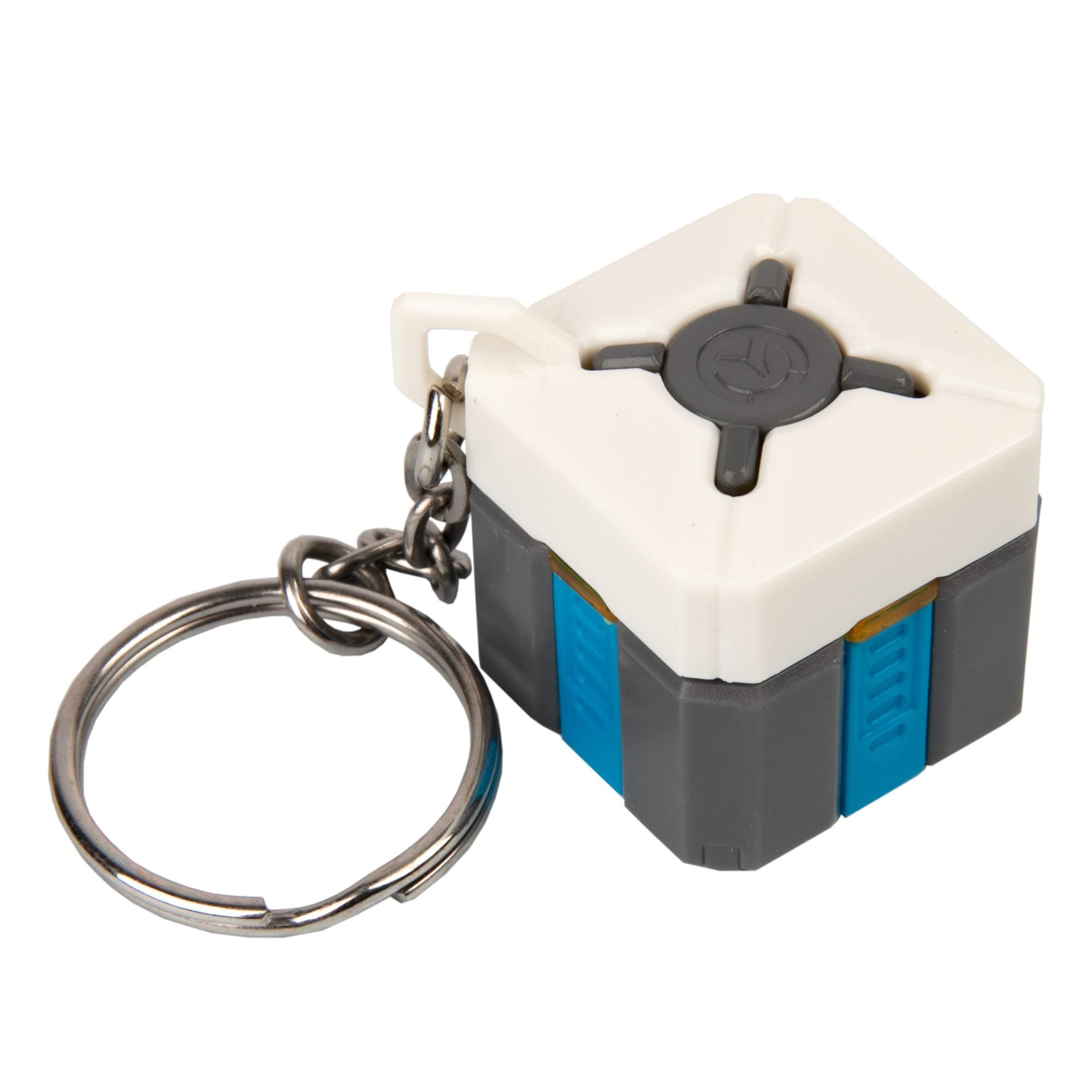 JINXOverwatch Loot Box Key Chain, Multi-Colored, 1" square (Lights Up & Plays Game Sounds)