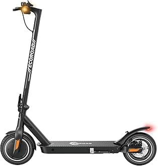 ECOROADElectric Scooter for Adults EC8, 18Miles Long Range Electric Kick Scooters, 450W Peak Motor & 19 MPH Adults Commuting Scooters, 10" Tires, Lightweight Foldable E-Scooter with Turn Signals