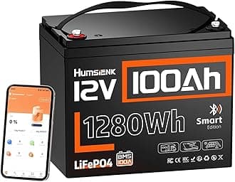 12V 100Ah LiFePO4 Lithium Battery Bluetooth - BCI Group 24 Deep Cycle Battery, Built-in 100A BMS & Low-Temp Protection, 15000+ Cycles, for RV/Marine/Trolling Motor/Off-Grid/Home Backup