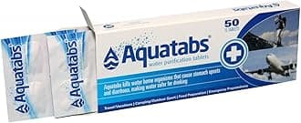 Emergency Water Purification – Aquatabs Travel Pack Box of 50 (x 20)