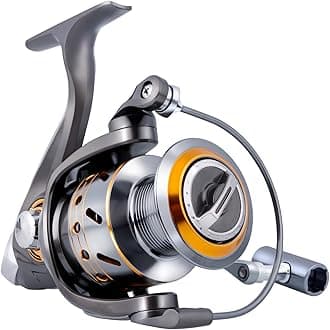 Sougayilang Fishing Reel Spinning -12+1BB Ultralight Smooth Powerful Spinning Reels for Freshwater Saltwater Bass Fishing