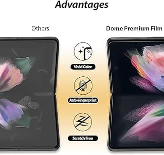 Dome Premium Folding Film Screen Protector (PET Film) (Easy Installation, Full Cover, Full Clear, Anti-Fingerprint) (For Galaxy Z Fold3)