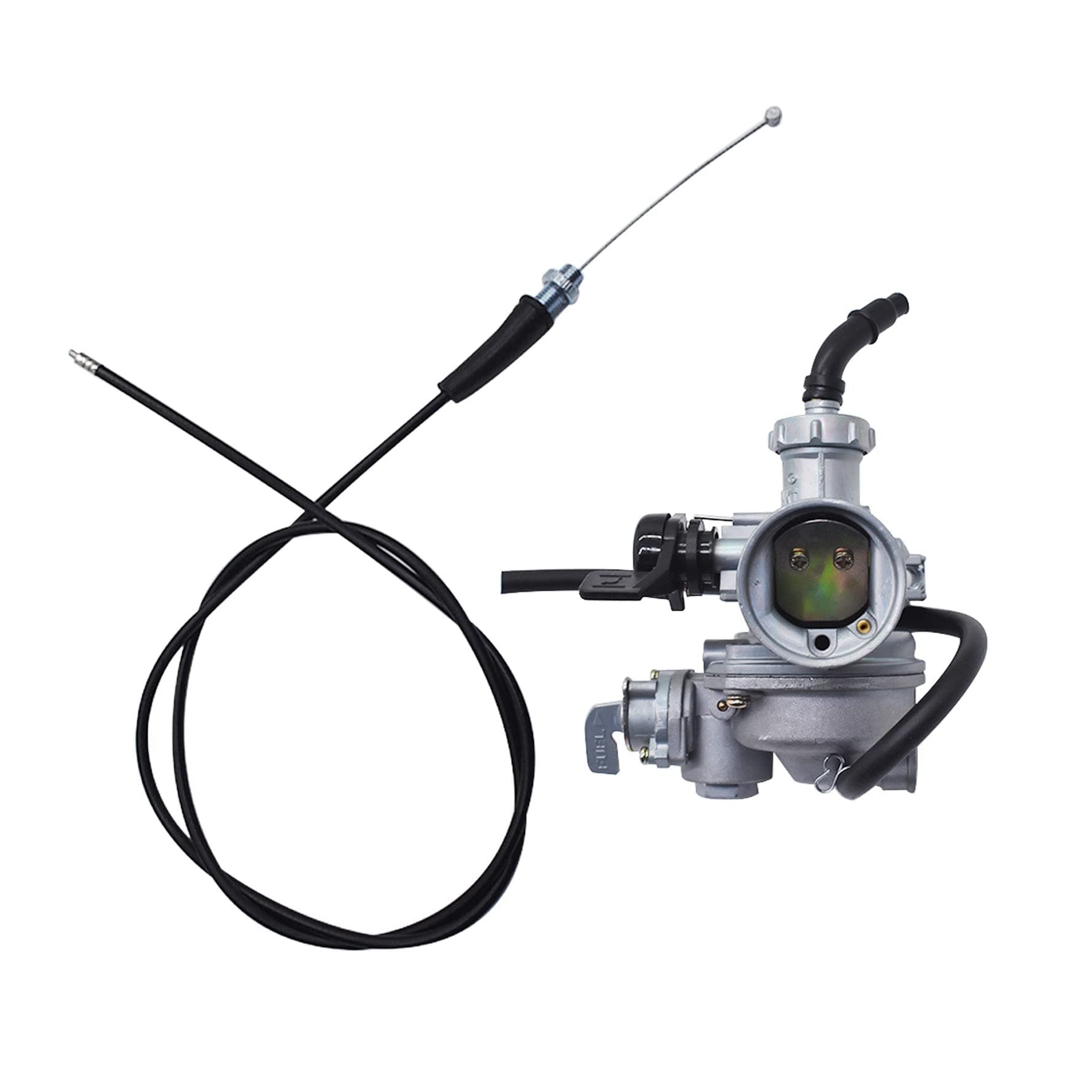 Carburetor Carb with 120cm Throttle Cable Replacement for ATC 70 90 110 125 TRX125 C02220