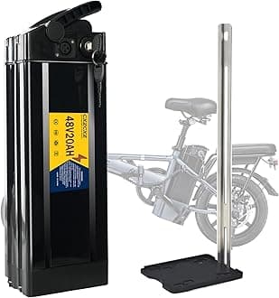 48V 20Ah/10Ah E-Bike Battery,250W/350W/500W/700W/900W/1000w Lithium Battery for Folding Electric Bikes,Ebike Replacement Batteries with 2A Fast Charger,Safety Lock (48V20AH(250W-1000W)