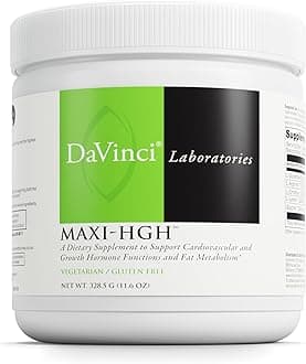 DAVINCI Labs Maxi-HGH - Amino Acid Supplement to Support Cardiovascular System, Muscle Recovery, Human Growth Hormone Release and Fat Metabolism* - Gluten-Free - Vegetarian - 328.5 g Powder
