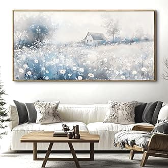 landscape Abstract Wall Art For Living Room Large Size Framed Canvas Wall Art Abstract Wall Decor Abstract Art Paintings Modern Artwork Decor for Bedroom Bathroom 60x30in