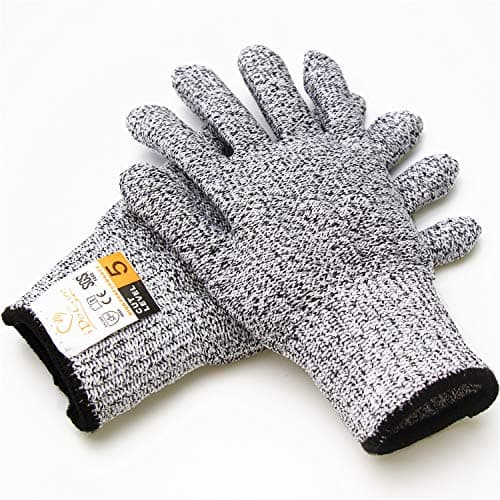 iDoCare Cut Resistant Gloves - High Performance EN388 Cut Level 5 Protection, Food Grade - Safety Gloves for Yard-work, Kevlar Kitchen Glove for Cutting, Slicing & Clipping