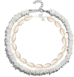 Cowrie Shell Choker Necklace for Women Puka Shell Necklace Corded Seashell Necklace Hawaiian Beach Jewelry