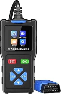 Topdiag T100 OBD2 Scanner: All Mode Diagnostic Code Reader I/M Readiness Mode 6 Mode 8 Car Scan Tool DTC Lookup ECU Info Shortcut Functions