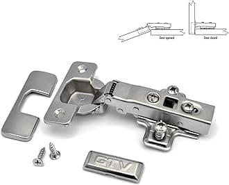 20 x GTV Soft Close 35mm Kitchen Hinge Cabinet Door Plate + Screws