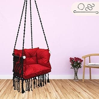 Premium C Shape Swing Chair for Adults - Full Body Protective Cushion for Home, Living Room, Balcony & Outdoor