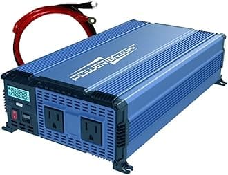 PowerBright 2000 Watt 12V Power Inverter Dual USB & AC Outlets, Automotive Portable Power for Power Tools, Camping and Car Accessories. ETL Approved Under UL STD 458