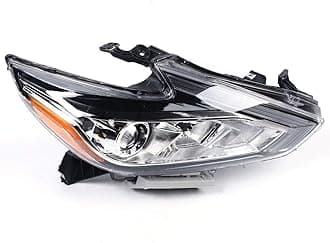 Halogen Headlights Assembly Fit 2016 2017 2018 For Nissan Altima, Right Passenger Side Headlamp Clear Lens Chrome Housing Headlight Replacement, Match The Original Car-26010-9HS0A NI2503247