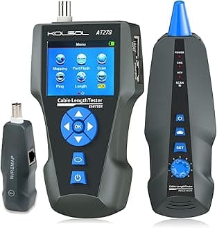 NOYAFA NF-8601S TDR LCD Network Cable Tester Multi-Functional Wire Tracker for RJ45, RJ11, BNC, Metal Cable,PING/POE