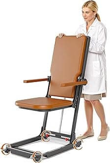 Electric Chair Lift Indoor Movable Floor Lift for Elderly Falls, Lift Chair Devices to Lift Elderly Off Floor with 4 Wheels, Max Capacity 400 Lbs