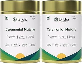 Tencha Japanese Green Tea Powder (Ceremonial Matcha-Pack of 2)