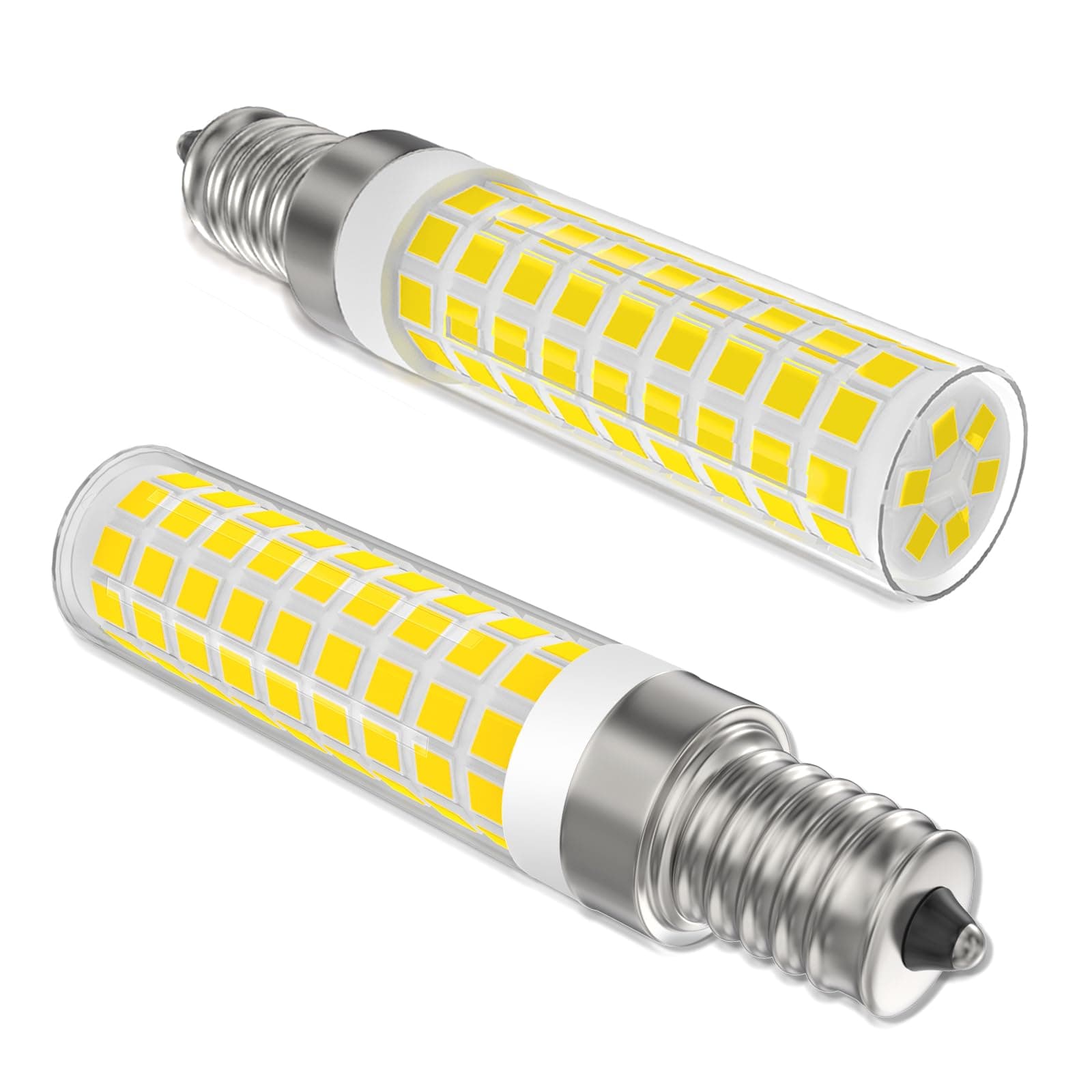 E12 100W Dimmable Replacement LED Candelabra Bulbs C7,4000K Natural White,120V 10W 1000 Lumen T6 E12 LED Chandelier Light Bulbs for Ceiling Fan Pendant Lighting Salt Lamp,2 Pack