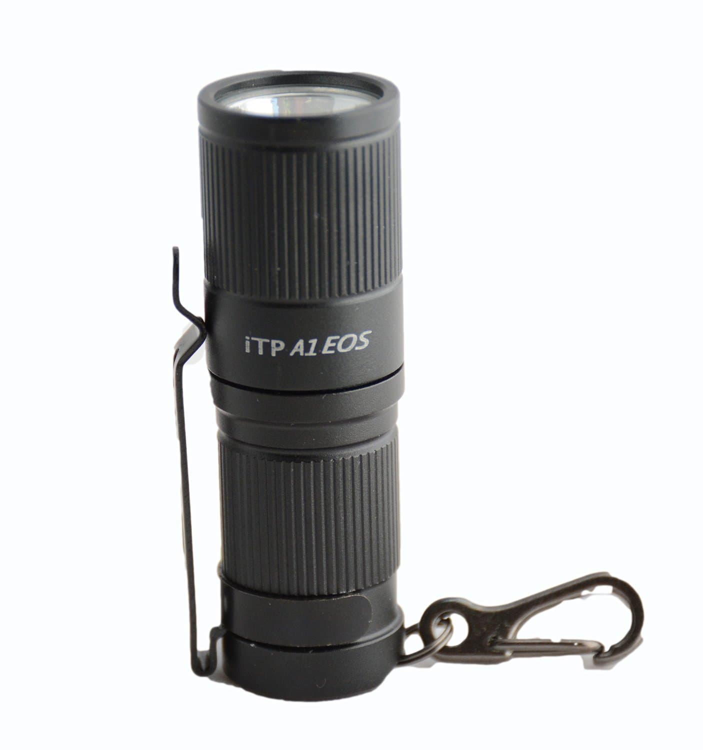 Aimkon iTP A1 EOS CREE XP-G2 250 Lumen Keychain Flashlight 3-Levers of Outputs, Black