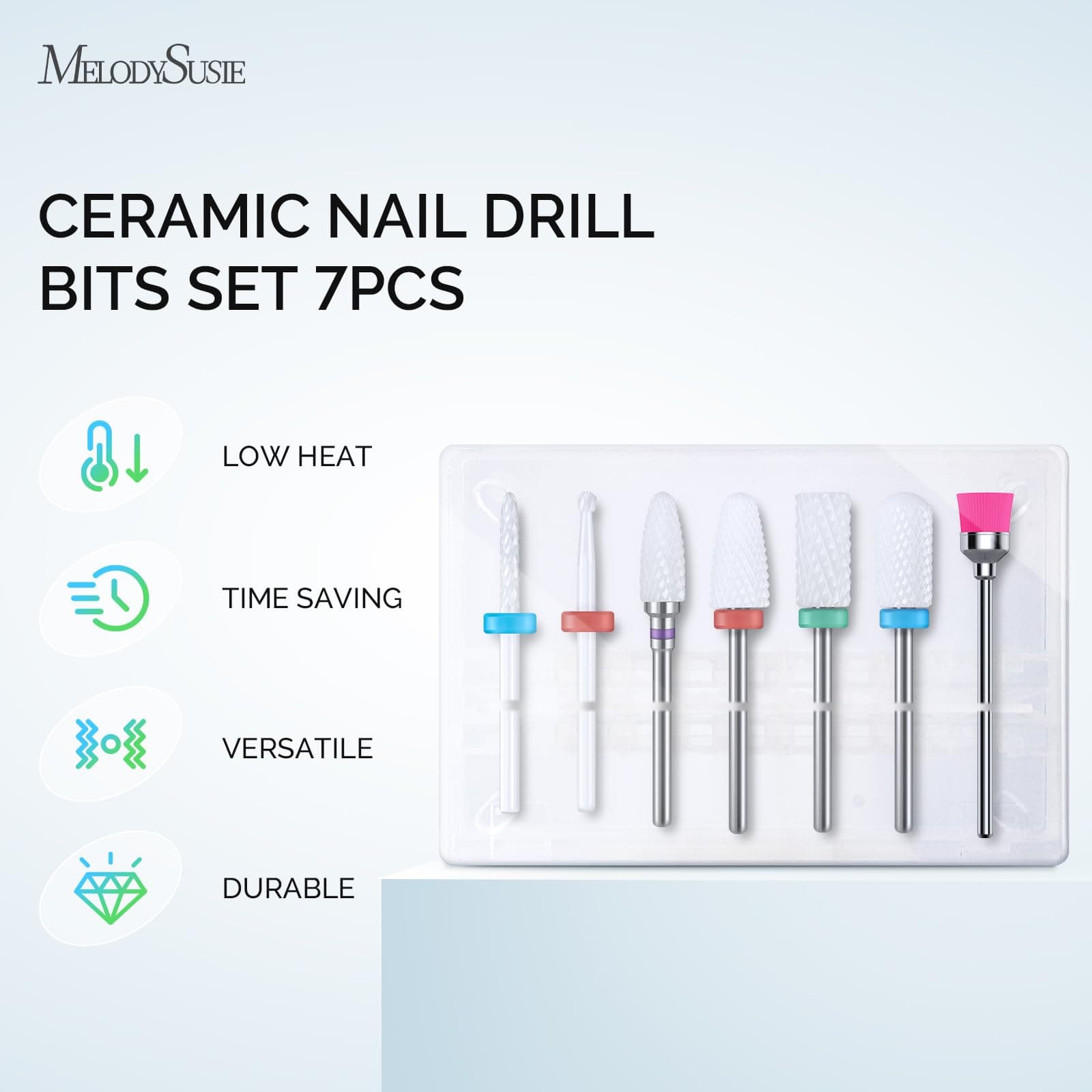 Ceramic Nail Drill Bits 7Pcs