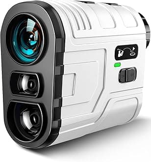 1200Yards Range Finder Golf with Slope, 7X Magnification Range Finder, Lightweight Portable Rechargeable Rangefinder, Flag Lock Vibration, Switch for Legal, Range Finders for Hunt/Golf Accessory