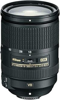 Nikon AF-S DX NIKKOR 18-300mm f/3.5-5.6G ED Vibration Reduction Zoom Lens with Auto Focus for Nikon DSLR Cameras