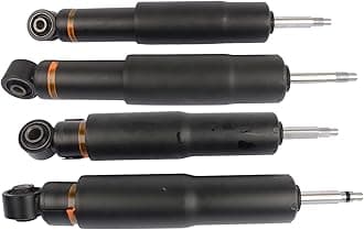 Front & Rear Air Suspension Shocks Struts Absorbers Replacement for 1998-2007 Lexus LX470 Toyota Land Cruiser 4.7L 4851069127 4853069117
